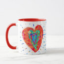 Search for turquoise heart mugs Retro