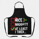 Search for naughty christmas aprons Santa