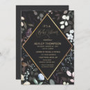 Search for pink black gold baby shower invitations Floral
