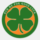 Search for good luck stickers Irish