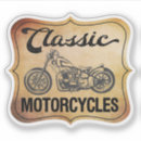 Search for vintage garage stickers Biker