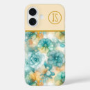 Search for teal monogram iphone cases Birthday