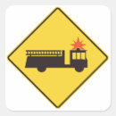 Search for fire sign stickers Warning