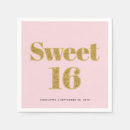 Search for sweet 16 napkins Girly