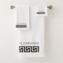 Search for greek bath towels Black and white