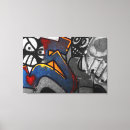 Search for urban graffiti canvas prints White