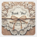Search for burlap and lace stickers Country