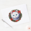 Search for christmas cat stickers Wreath