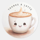 Search for thanks a latte stickers Watercolor