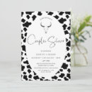 Search for cow bridal shower invitations Modern