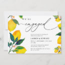 Search for lemon engagement party invitations Watercolor