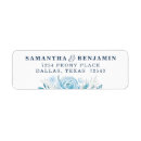 Search for blue flower return address labels Botanical