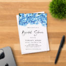 Search for blue hydrangea bridal shower invitations Modern