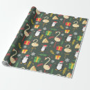 Search for pizza christmas wrapping paper Santa