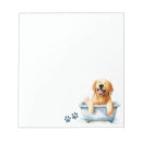 Search for golden retriever notepads Watercolor