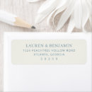 Search for blue and grey return address labels Minimalist