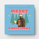 Search for funny christmas plaques Bigfoot