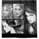 Search for black woman shower curtains Abstract