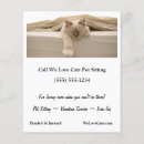Search for cat flyers Pet sitting