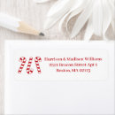 Search for red ornament return address labels Elegant