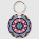 Search for floral fractal key rings Psychedelic