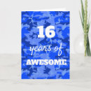 Search for 16th for a grandson birthday cards Blue