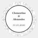 Search for deco wedding stickers White
