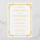 Search for gold foil pressed wedding invitations Gold and white