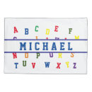 Search for alphabet pillowcases Colourful