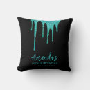 Search for black and teal cushions Script typography