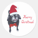 Search for black pugs stickers Santa
