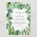 Search for palm leaf wedding invitations Destination