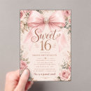 Search for bow sweet 16 invitations Elegant sweet sixteen