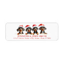 Search for dachshund return address labels Puppy