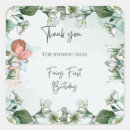 Search for 1st birthday thank you stickers Fairy