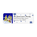 Search for winter bird return address labels Snowflakes