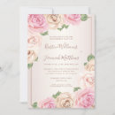 Search for roses engagement party invitations Watercolor