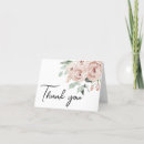 Search for pink rose thank you cards Botanical