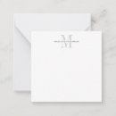 Search for monogram square note cards Administrative professional