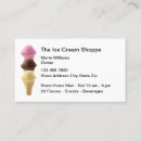 Search for ice cream business cards Simple