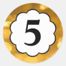 Search for number five stickers 5th