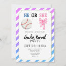 Search for baseball gender reveal invitations Modern