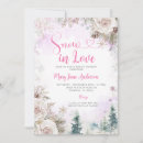 Search for winter wonderland bridal shower invitations Snow in love