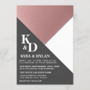 Search for rose gold geometric invitations Stylish