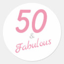 Search for classic birthday stickers 50th