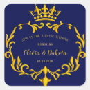 Search for gold crown wedding stickers Royal