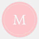 Search for round pink wedding stickers Classic
