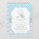 Search for blue elephant baby shower invitations Blue and grey