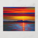 Search for abstract sunset postcards Blue