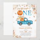 Search for blue truck birthday invitations Our little pumpkin